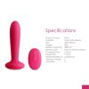 Bullet type vibrator sex toys for men and women; heated remote control anal plug vibrator